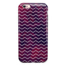 Purple and Red Grunge Clouds with White Chevron iPhone 6/6s or 6/6s Plus 2-Piece Hybrid INK-Fuzed Case