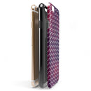 Purple and Red Grunge Clouds with White Chevron iPhone 6/6s or 6/6s Plus 2-Piece Hybrid INK-Fuzed Case