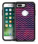 Purple and Red Grunge Clouds with White Chevron - iPhone 7 Plus/8 Plus OtterBox Case & Skin Kits