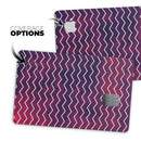 Purple and Red Grunge Clouds with White Chevron - Premium Protective Decal Skin-Kit for the Apple Credit Card