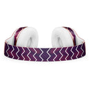 Purple and Red Grunge Clouds with White Chevron Full-Body Skin Kit for the Beats by Dre Solo 3 Wireless Headphones