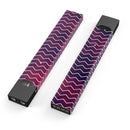 Purple and Red Grunge Clouds with White Chevron - Premium Decal Protective Skin-Wrap Sticker compatible with the Juul Labs vaping device