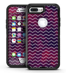 Purple and Red Grunge Clouds with White Chevron - iPhone 7 Plus/8 Plus OtterBox Case & Skin Kits