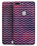 Purple and Red Grunge Clouds with White Chevron - Skin-kit for the iPhone 8 or 8 Plus