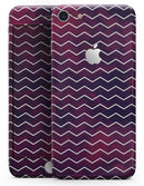 Purple and Red Grunge Clouds with White Chevron - Skin-kit for the iPhone 8 or 8 Plus