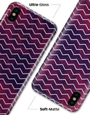 Purple and Red Grunge Clouds with White Chevron - iPhone X Clipit Case