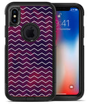 Purple and Red Grunge Clouds with White Chevron - iPhone X OtterBox Case & Skin Kits