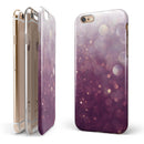 Purple and White Unfocued Orbs of Light iPhone 6/6s or 6/6s Plus 2-Piece Hybrid INK-Fuzed Case