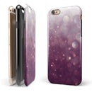 Purple and White Unfocued Orbs of Light iPhone 6/6s or 6/6s Plus 2-Piece Hybrid INK-Fuzed Case