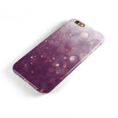 Purple and White Unfocued Orbs of Light iPhone 6/6s or 6/6s Plus 2-Piece Hybrid INK-Fuzed Case