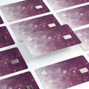 Purple and White Unfocued Orbs of Light - Premium Protective Decal Skin-Kit for the Apple Credit Card