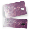Purple and White Unfocued Orbs of Light - Premium Protective Decal Skin-Kit for the Apple Credit Card