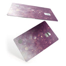 Purple and White Unfocued Orbs of Light - Premium Protective Decal Skin-Kit for the Apple Credit Card