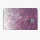Purple and White Unfocued Orbs of Light - Premium Protective Decal Skin-Kit for the Apple Credit Card