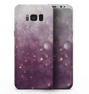 Purple and White Unfocued Orbs of Light - Samsung Galaxy S8 Full-Body Skin Kit