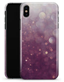 Purple and White Unfocued Orbs of Light - iPhone X Clipit Case