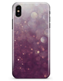 Purple and White Unfocued Orbs of Light - iPhone X Clipit Case