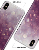 Purple and White Unfocued Orbs of Light - iPhone X Clipit Case