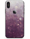 Purple and White Unfocued Orbs of Light - iPhone X Skin-Kit