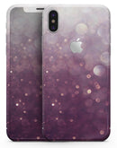 Purple and White Unfocued Orbs of Light - iPhone X Skin-Kit