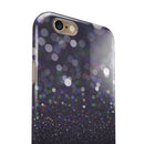 Purple and Black Unfocused Orbs of Light iPhone 6/6s or 6/6s Plus 2-Piece Hybrid INK-Fuzed Case