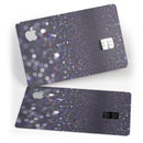 Purple and blavck Unfocused Orbs of Light - Premium Protective Decal Skin-Kit for the Apple Credit Card