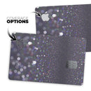 Purple and blavck Unfocused Orbs of Light - Premium Protective Decal Skin-Kit for the Apple Credit Card