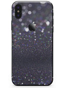 Purple and blavck Unfocused Orbs of Light - iPhone X Skin-Kit