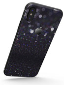 Purple and blavck Unfocused Orbs of Light - iPhone X Skin-Kit
