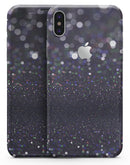 Purple and blavck Unfocused Orbs of Light - iPhone X Skin-Kit