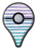 Purple to Green WaterColor Ombre Stripes Pokémon GO Plus Vinyl Protective Decal Skin Kit