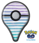 Purple to Green WaterColor Ombre Stripes Pokémon GO Plus Vinyl Protective Decal Skin Kit