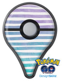 Purple to Green WaterColor Ombre Stripes Pokémon GO Plus Vinyl Protective Decal Skin Kit