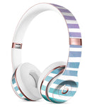 Purple to Green WaterColor Ombre Stripes Full-Body Skin Kit for the Beats by Dre Solo 3 Wireless Headphones