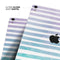 Purple to Green WaterColor Ombre Stripes - Full Body Skin Decal for the Apple iPad Pro 12.9", 11", 10.5", 9.7", Air or Mini (All Models Available)