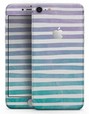 Purple to Green WaterColor Ombre Stripes - Skin-kit for the iPhone 8 or 8 Plus