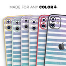 Purple to Green WaterColor Ombre Stripes - Vinyl Skin Wrap for iPhone 17 Pro Max, 17 Pro, 17 Air, 17, 16 & All Models — Soft Matte or Ultra Gloss