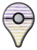 Purple to Yellow WaterColor Ombre Stripes Pokémon GO Plus Vinyl Protective Decal Skin Kit
