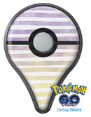 Purple to Yellow WaterColor Ombre Stripes Pokémon GO Plus Vinyl Protective Decal Skin Kit