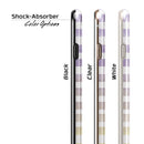 Purple to Yellow WaterColor Ombre Stripes iPhone 6/6s or 6/6s Plus 2-Piece Hybrid INK-Fuzed Case
