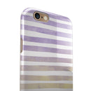 Purple to Yellow WaterColor Ombre Stripes iPhone 6/6s or 6/6s Plus 2-Piece Hybrid INK-Fuzed Case