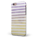 Purple to Yellow WaterColor Ombre Stripes iPhone 6/6s or 6/6s Plus 2-Piece Hybrid INK-Fuzed Case