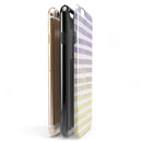 Purple to Yellow WaterColor Ombre Stripes iPhone 6/6s or 6/6s Plus 2-Piece Hybrid INK-Fuzed Case