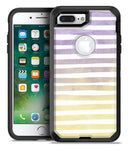 Purple to Yellow WaterColor Ombre Stripes - iPhone 7 Plus/8 Plus OtterBox Case & Skin Kits