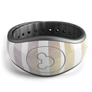 Purple to Yellow WaterColor Ombre Stripes - Decal Skin Wrap Kit for the Disney Magic Band