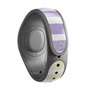 Purple to Yellow WaterColor Ombre Stripes - Decal Skin Wrap Kit for the Disney Magic Band