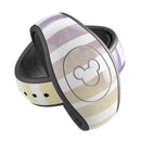 Purple to Yellow WaterColor Ombre Stripes - Decal Skin Wrap Kit for the Disney Magic Band