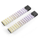 Purple to Yellow WaterColor Ombre Stripes - Premium Decal Protective Skin-Wrap Sticker compatible with the Juul Labs vaping device