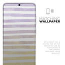 Purple to Yellow WaterColor Ombre Stripes - Premium Vinyl Skin Decal for Samsung Galaxy S25 Ultra, S24, S23, S22 & All Galaxy S Models
