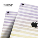 Purple to Yellow WaterColor Ombre Stripes - Full Body Skin Decal for the Apple iPad Pro 12.9", 11", 10.5", 9.7", Air or Mini (All Models Available)